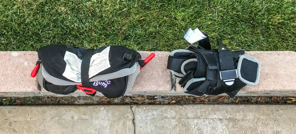 Bubblebum (left) compared with Ride Safer travel vest (right)