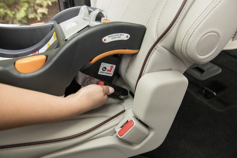 Chicco Keyfit 30 car seat base installed with LATCH